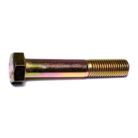 MIDWEST FASTENER Grade 8, 3/4"-10 Hex Head Cap Screw, Zinc Yellow Steel, 4-1/2 in L, 10 PK 54364